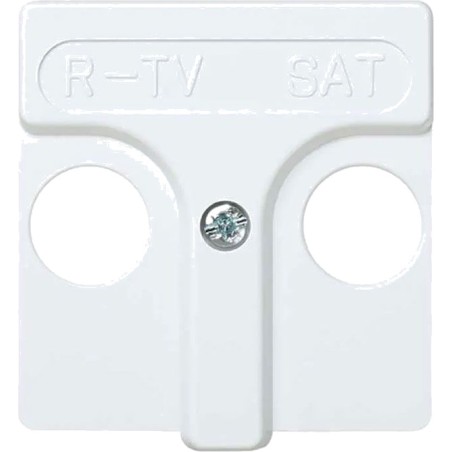 cover for tv, radio and satellite socket serie-27 r-tv/sat 45x45mm