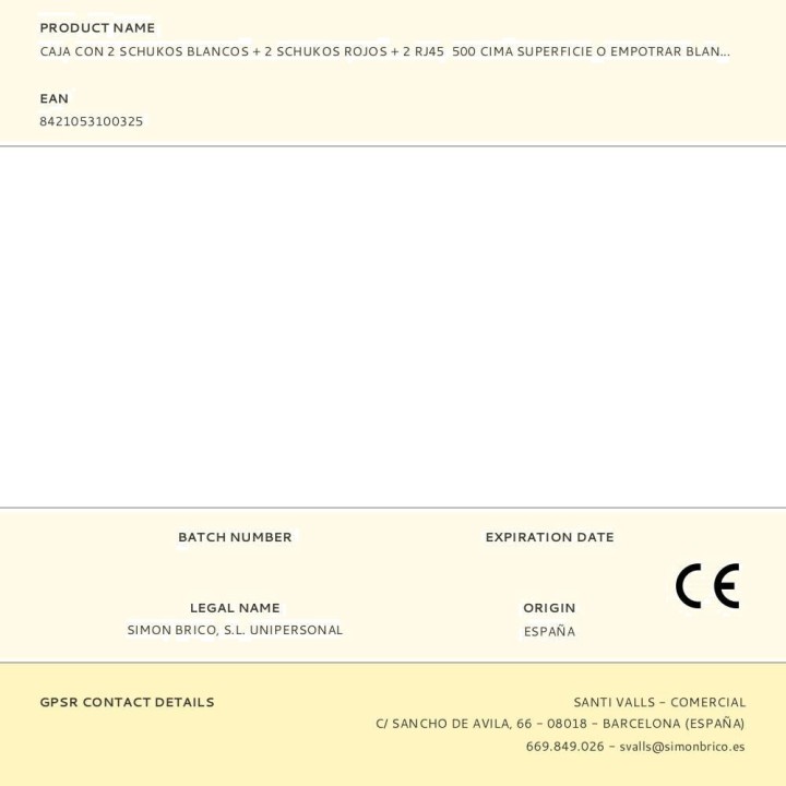 SIMON Nadometna ali podometna doza s 4 vtičnicami in 2