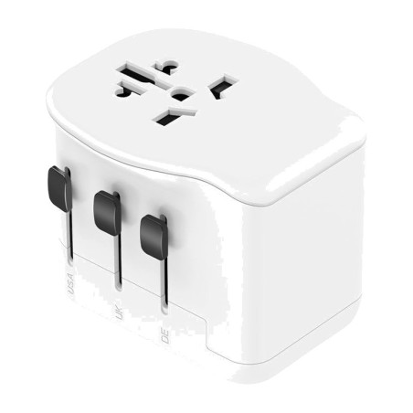 universeller reiseadapter für mehrere länder mit schnellladefunktion usb-1a+2c 65 w