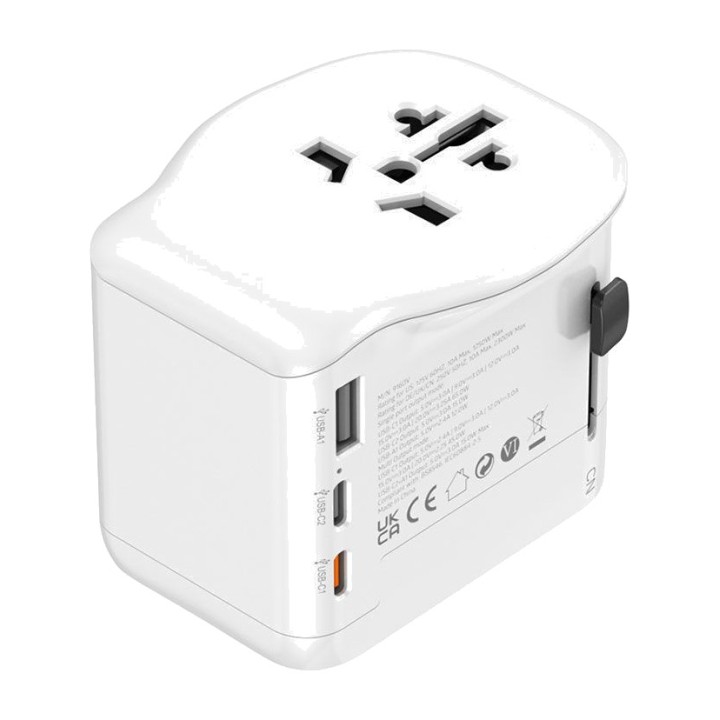 SIMON Universal multi-country travel adapter with fast