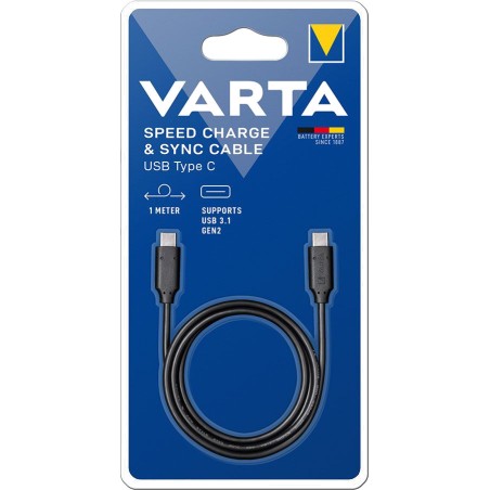 cable de carga rápida y datos con ambos extremos usb-c 1 m