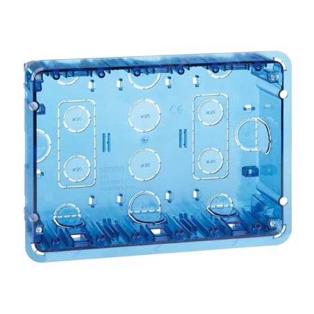 unterputzdose für 3 doppelelemente 500 cima 201x143x50mm