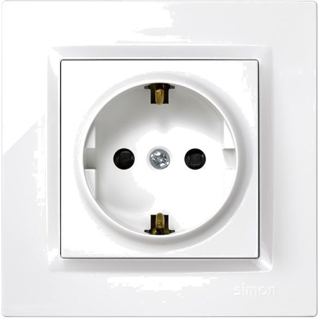 flush-mounted schuko socket with frame serie-10 2p+t 16 a 230 v