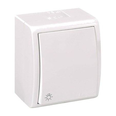 bouton-poussoir en saillie avec symbole lumineux aquarius 10 ax 250 v ip54