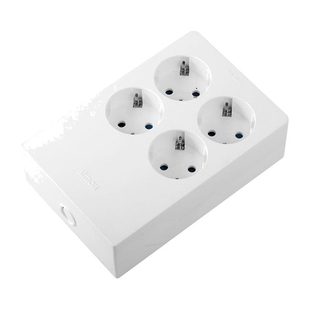 πολύπριζο χωρίς καλώδιο με 4 πρίζες multifix-2p+t 16 a 250 v