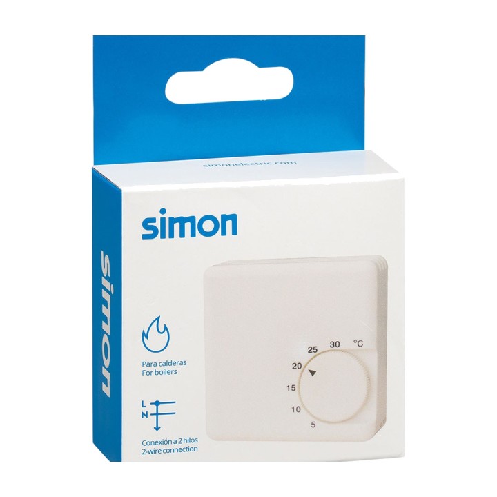 SIMON Thermostat mécanique pour chauffage 10 A 250 V IP20