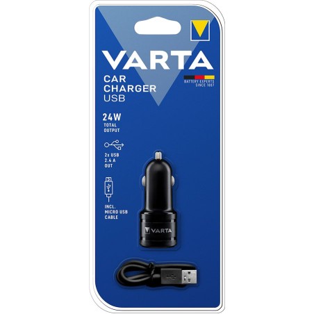 cargador de coche con 2 puertos usb 4,8 a 12 v