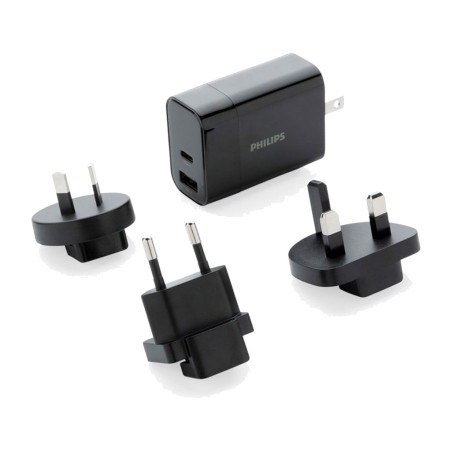 cargador de viaje ultrarrápido con adaptadores internacionales 30 w usb-c