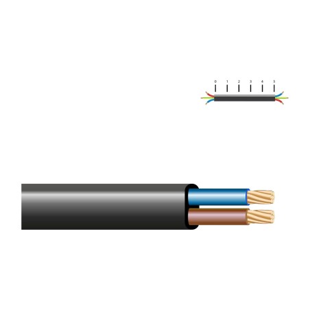 flaches audiokabel, meterware 48 v