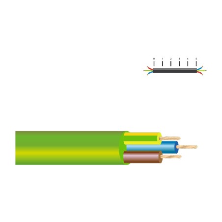 halogen-free electrical cable per metre rz1-k 0,6/1kv