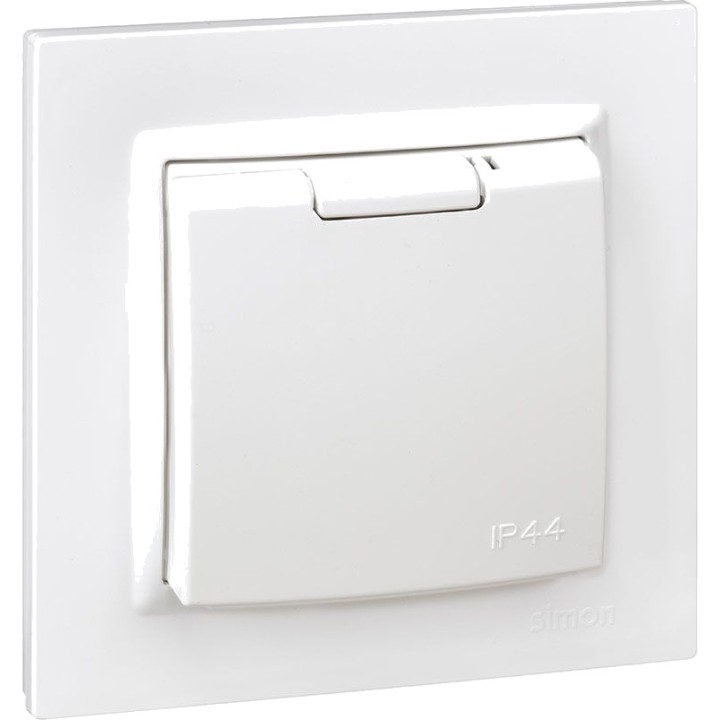 SIMON Priză schuko monobloc cu capac SERIE-10 2P+T 16 A 230