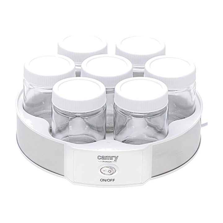 CAMRY Yaourtière avec 7 pots en verre CR4519 20 W 11,5 CM