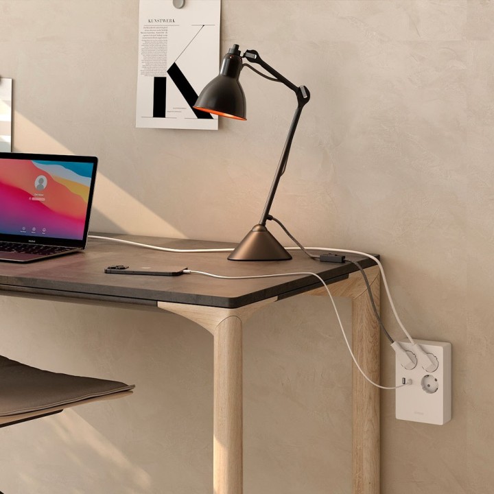 SIMON Multistik uden kabel med 3 stik med USB A og C