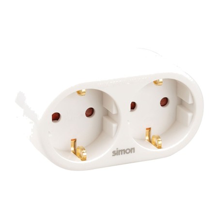 διπλός προσαρμογέας schuko 2p+t 16 a 250 v