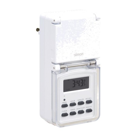 programador digital semanal de exterior 3600 w 16 a ip44