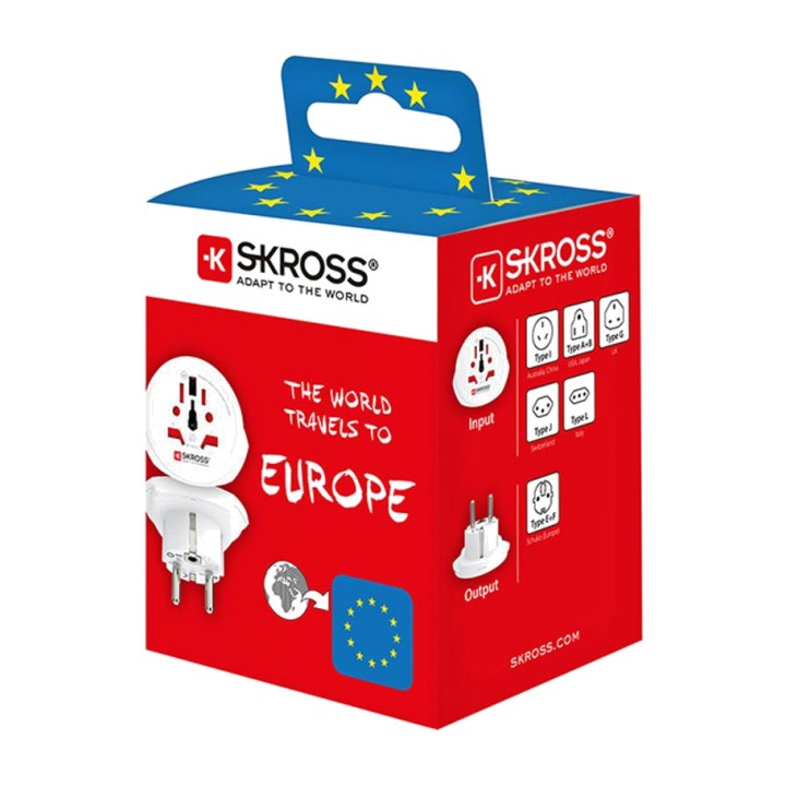 SKROSS Universal reseadapter till Europa 1500211-E 40905