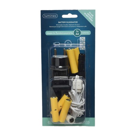 eliminador de pilas de interior para conectar 3 productos 4,5 v 3xaa