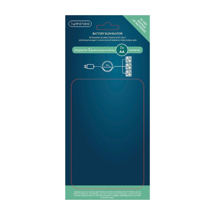LUMINEO Eliminador de pilas de interior para conectar 3 productos 4,5 V 3XAA 72443