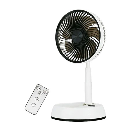 zusammenklappbarer, wiederaufladbarer tischventilator mit fernbedienung eolo 5 w 5000 mah