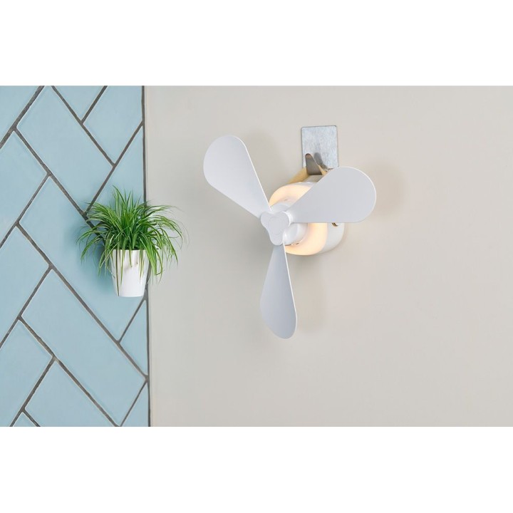 LIFETIME Rechargeable desk fan with light and remote control