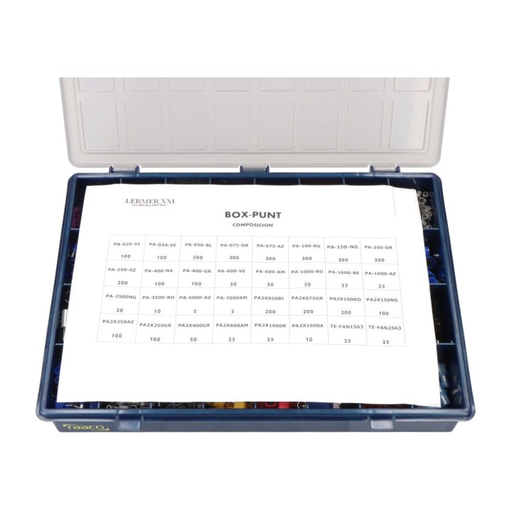 EDM Assortimento di puntalini isolati in scatola 3800 UDS
