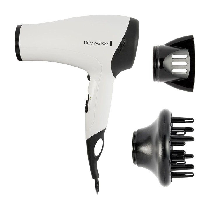 REMINGTON Asciugacapelli ionico con diffusore POWER VOLUME