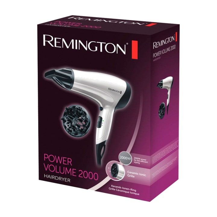 REMINGTON Ionic hair dryer with diffuser POWER VOLUME D3015