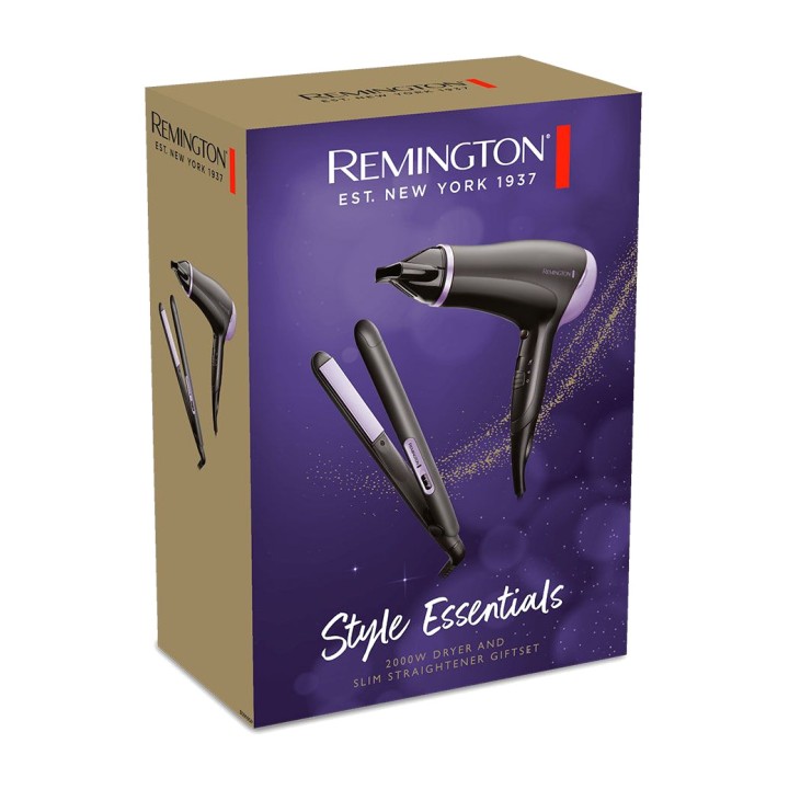 REMINGTON Set de secador y plancha de pelo STYLE ESSENTIALS 2000 W 07760