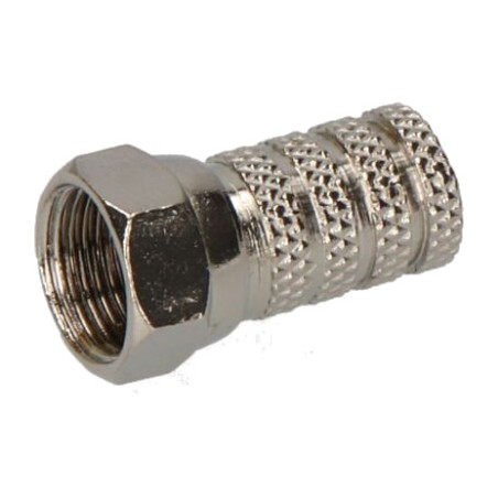connettore maschio metallico per antenna parabolica f-type supra
