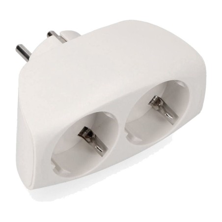 kaksoisschuko-sovitin etuliitännällä 2p+t 16 a 250 v