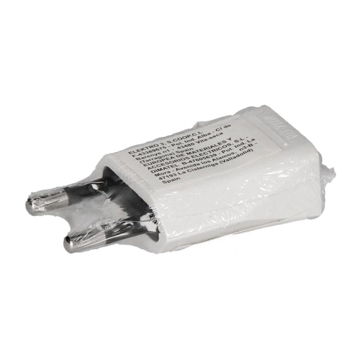 EDM Δίπολο φις με μετωπική έξοδο καλωδίου 10 A 250 V 4 MM