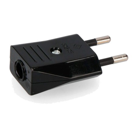 clavija bipolar con salida de cable frontal 10 a 250 v 4 mm