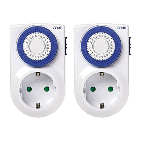 daily analogue plug-in timer 16 a 3680 w 2 uds