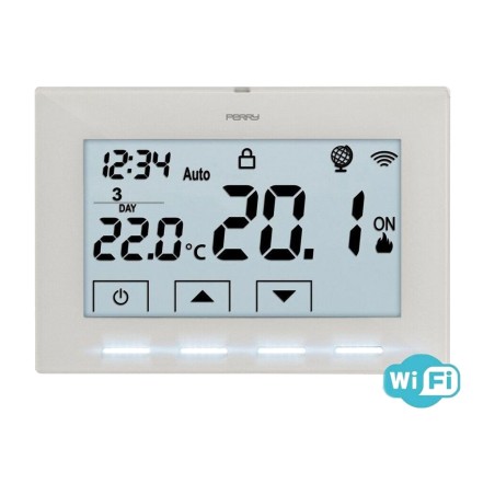 surface-mounted wi-fi chronothermostat with backlit display cr029wifi 230 v