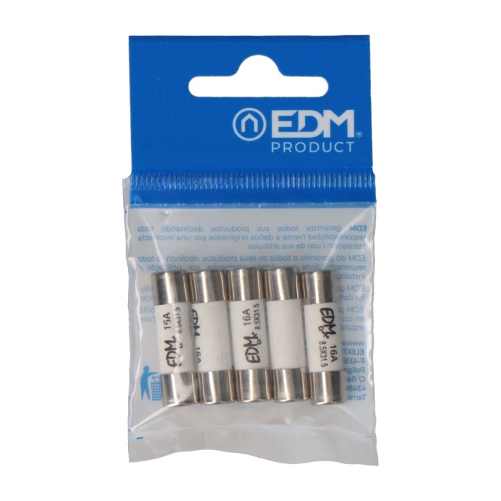 EDM Cylindrical ceramic fuse MT00-TICINO 8,5X31,5MM 16 A 5