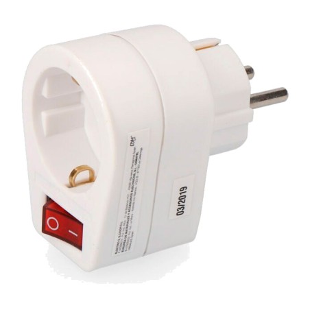 adapterstik schuko med oplyst afbryder 16 a 250 v