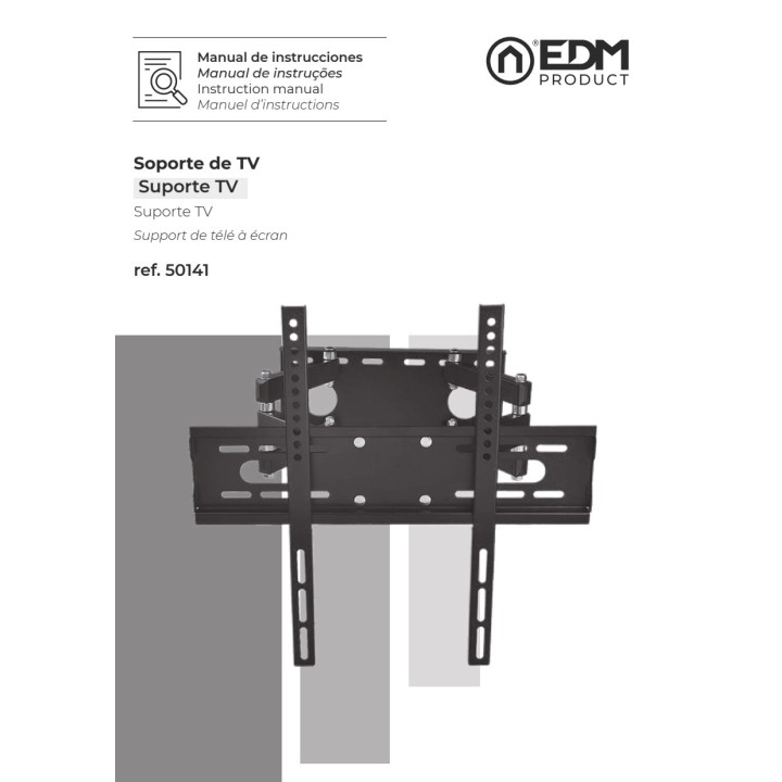 EDM Supporto da parete orientabile a doppio braccio per