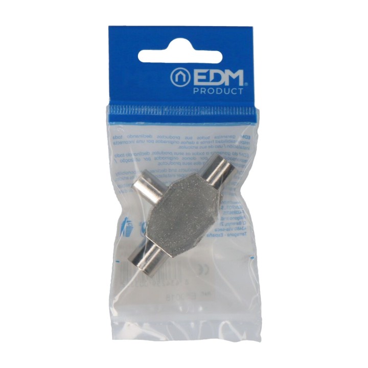 EDM Verstärkter Metall-TV-Verteiler, 1 Stecker und 2 Buchsen