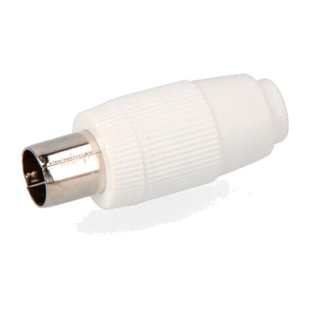 lige han-stik til tv-koaksialkabel 9,5 mm