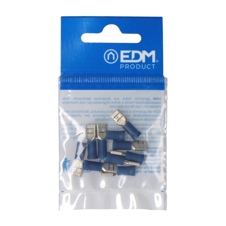 EDM Terminale Faston femmina preisolato 100 UDS (10UD)