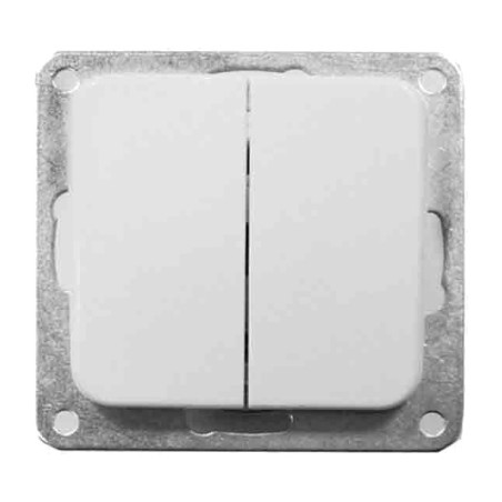conmutador doble de empotrar term 16 a 250 v 70 mm