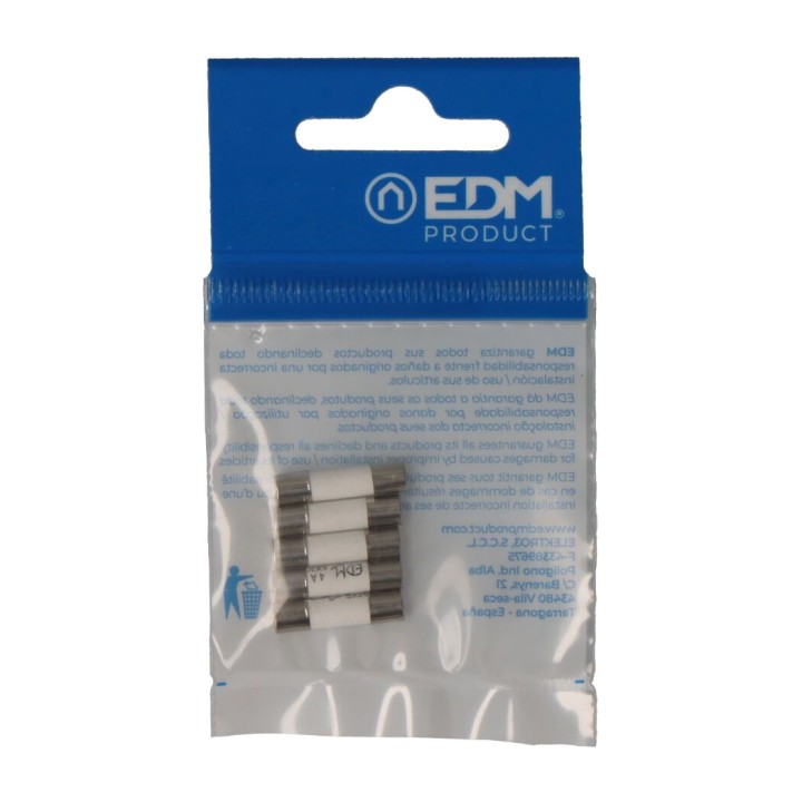 EDM Glas- oder Keramiksicherung mit Auslöseanzeige 5X20MM 4