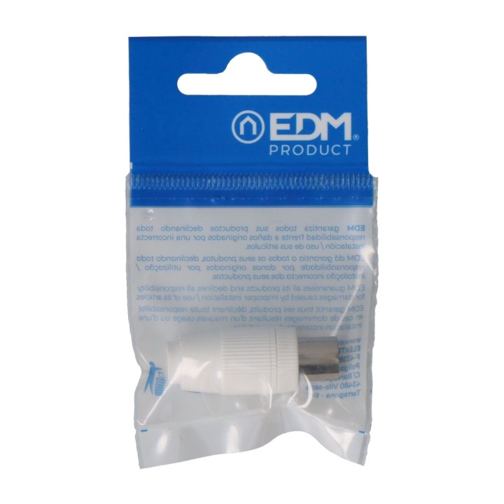 EDM Ευθεία θηλυκή πρίζα για καλώδιο κεραίας TV 9,5 MM (5UD)
