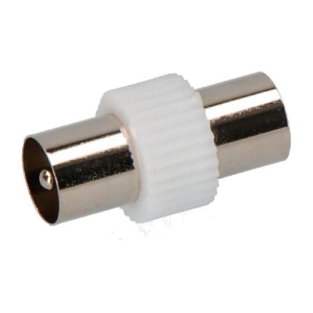 raccord double mâle pour câble coaxial tv 9,5 mm
