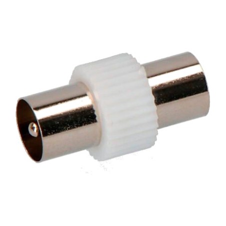 raccord double mâle pour câble coaxial tv 9,5 mm