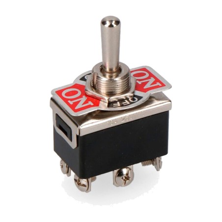 interruptor de palanca de 6 patillas on-off-on 250 v
