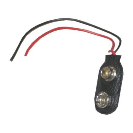 portapile con cavo per pila 9 v 6f22