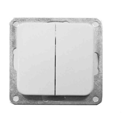 double flush-mounted switch term 16 a 250 v 70 mm