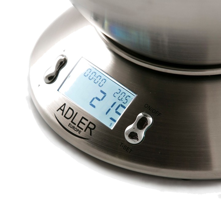 ADLER Digital kitchen scale with stainless steel bowl AD3134
