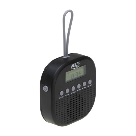 radio de ducha resistente al agua con despertador ad 1912 fm ipx4 2,5 cm